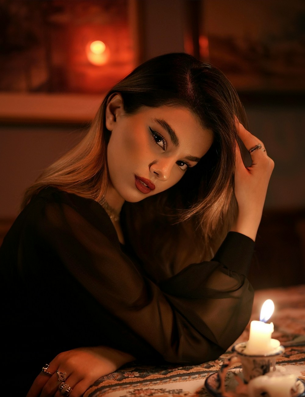 איפור חם ורך לאור נרות