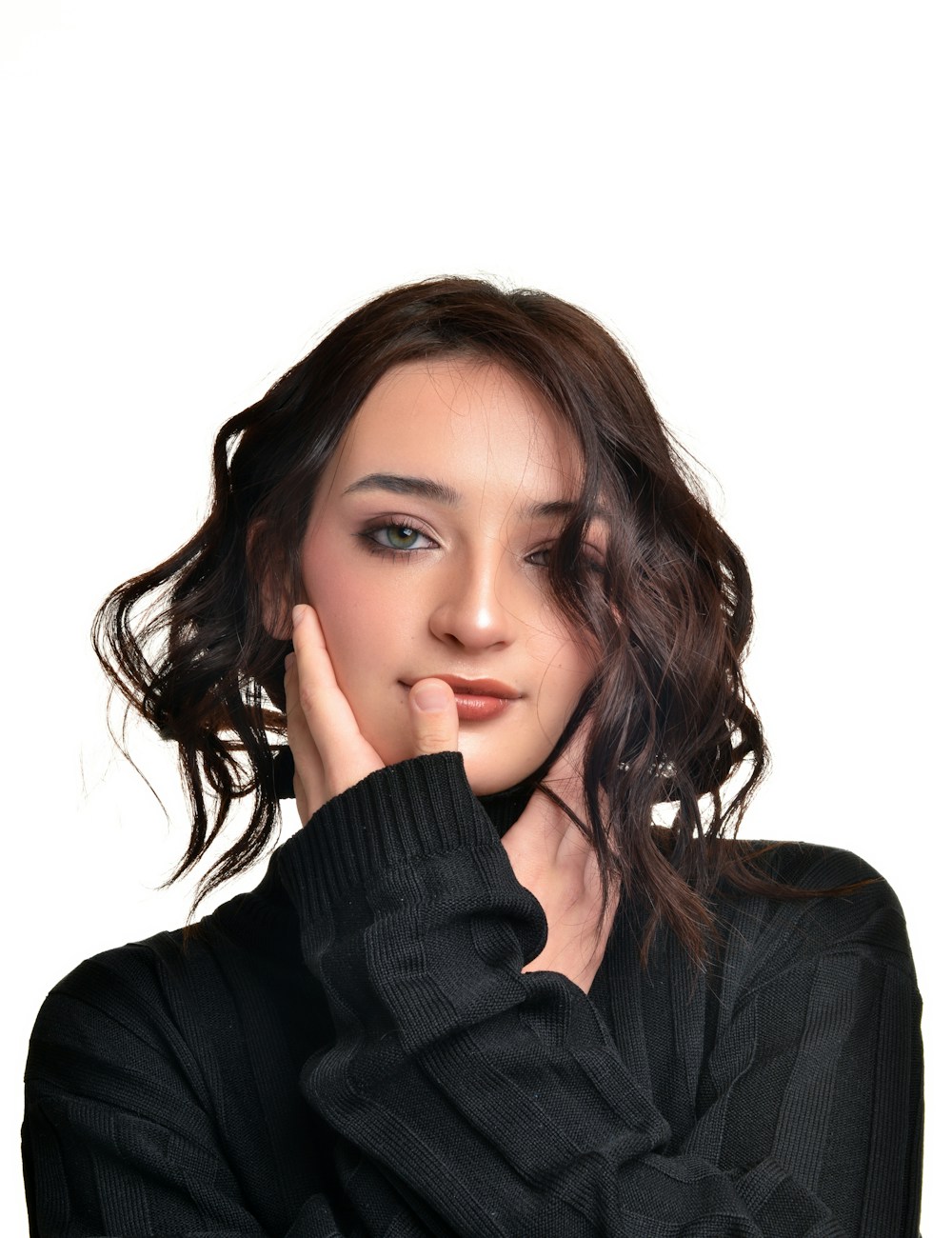 איפור טבעי עם עיניים מוגדרות